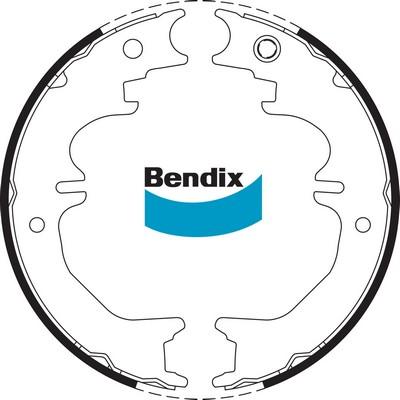 Bendix-AU BS1744 - Комплект спирачна челюст, ръчна спирачка vvparts.bg