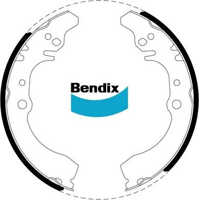 Bendix-AU BS1755 - Комплект спирачна челюст vvparts.bg
