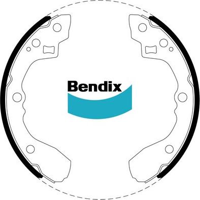 Bendix-AU BS1753 - Комплект спирачна челюст vvparts.bg