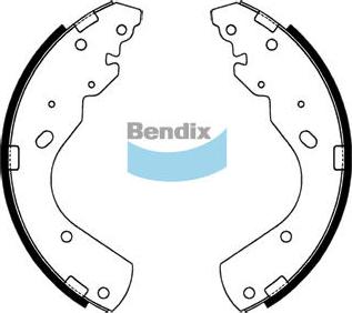 Bendix-AU BS1769 ULT4WD - Комплект спирачна челюст vvparts.bg