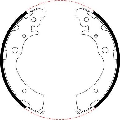 Bendix-AU BS1764 - Комплект спирачна челюст vvparts.bg