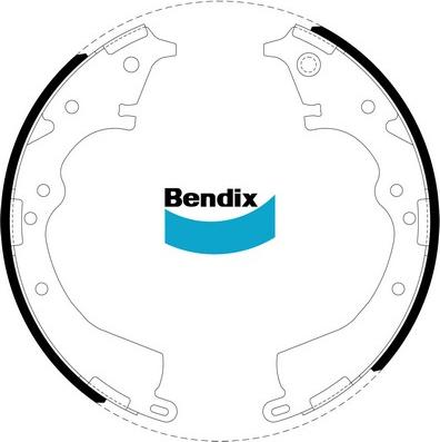 Bendix-AU BS1768 - Комплект спирачна челюст vvparts.bg