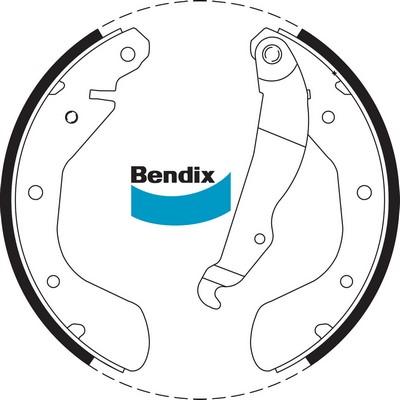 Bendix-AU BS1710 - Комплект спирачна челюст vvparts.bg