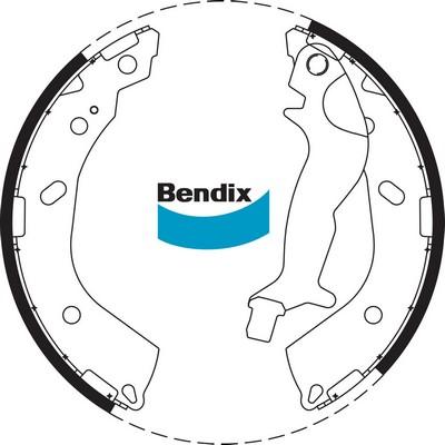 Bendix-AU BS1780 - Комплект спирачна челюст vvparts.bg