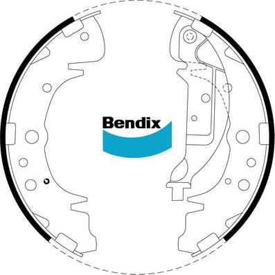 Bendix-AU BS1782 - Комплект спирачна челюст vvparts.bg