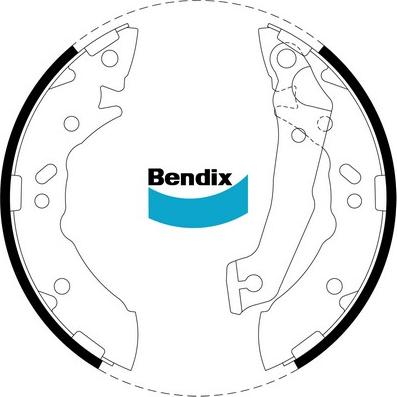 Bendix-AU BS1739 - Комплект спирачна челюст vvparts.bg