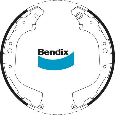 Bendix-AU BS1726 - Комплект спирачна челюст vvparts.bg
