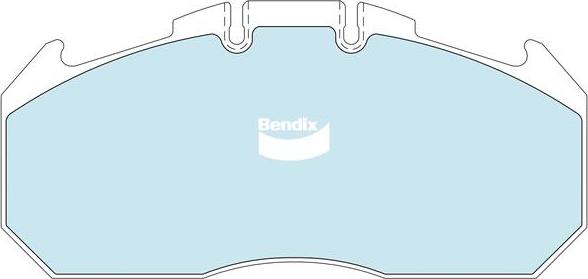 Bendix-AU CVP088PTHD - Комплект спирачно феродо, дискови спирачки vvparts.bg