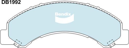 Bendix-AU CVP1992 PTHD - Комплект спирачно феродо, дискови спирачки vvparts.bg