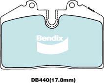 Bendix-AU DB440 ULT - Комплект спирачно феродо, дискови спирачки vvparts.bg