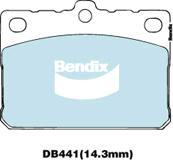 Bendix-AU DB441 GCT - Комплект спирачно феродо, дискови спирачки vvparts.bg