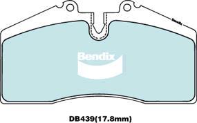 Bendix-AU DB439 ULT - Комплект спирачно феродо, дискови спирачки vvparts.bg