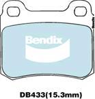 Bendix-AU DB433 EURO+ - Комплект спирачно феродо, дискови спирачки vvparts.bg