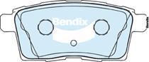 Bendix-AU DB1917 -4WD - Комплект спирачно феродо, дискови спирачки vvparts.bg