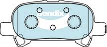 Bendix-AU DB1433 GCT - Комплект спирачно феродо, дискови спирачки vvparts.bg