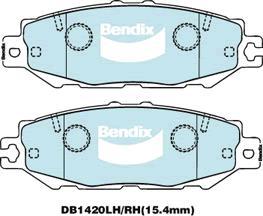 Bendix-AU DB1420 GCT - Комплект спирачно феродо, дискови спирачки vvparts.bg