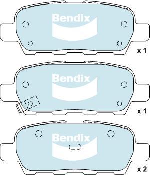 FTE 9005059 - Комплект спирачно феродо, дискови спирачки vvparts.bg