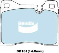 Bendix-AU DB161 GCT - Комплект спирачно феродо, дискови спирачки vvparts.bg