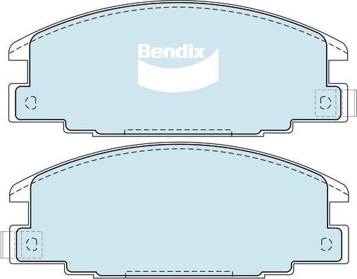 Bendix-AU DB1116 -4WD - Комплект спирачно феродо, дискови спирачки vvparts.bg