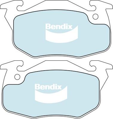 Bendix-AU DB1182 GCT - Комплект спирачно феродо, дискови спирачки vvparts.bg