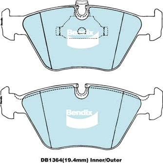 Valeo GDB1531DTE - Комплект спирачно феродо, дискови спирачки vvparts.bg