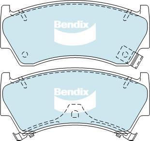 Bendix-AU DB1302 GCT - Комплект спирачно феродо, дискови спирачки vvparts.bg