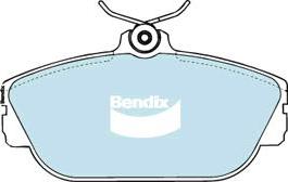 Bendix-AU DB1318 GCT - Комплект спирачно феродо, дискови спирачки vvparts.bg