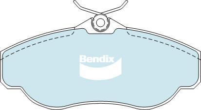 Bendix-AU DB1336 -4WD - Комплект спирачно феродо, дискови спирачки vvparts.bg