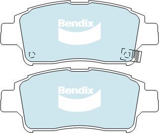 Bendix-AU DB1378 HD - Комплект спирачно феродо, дискови спирачки vvparts.bg