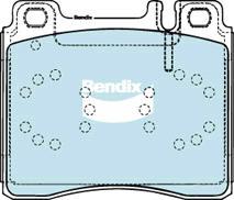 Bendix-AU DB1284 GCT - Комплект спирачно феродо, дискови спирачки vvparts.bg