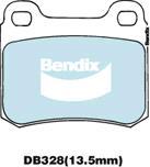 Bendix-AU DB328 EURO+ - Комплект спирачно феродо, дискови спирачки vvparts.bg