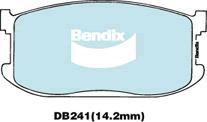 Bendix-AU DB241 GCT - Комплект спирачно феродо, дискови спирачки vvparts.bg