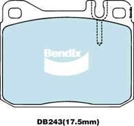 Bendix-AU DB243 GCT - Комплект спирачно феродо, дискови спирачки vvparts.bg