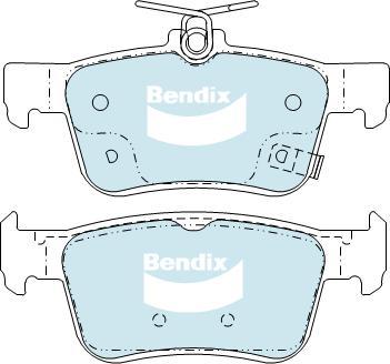 Bendix-AU DB2429 GCT - Комплект спирачно феродо, дискови спирачки vvparts.bg