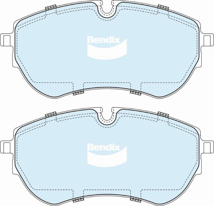 Bendix-AU DB2595 ULT4WD - Комплект спирачно феродо, дискови спирачки vvparts.bg