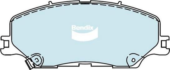 Bendix-AU DB2533 4WD - Комплект спирачно феродо, дискови спирачки vvparts.bg