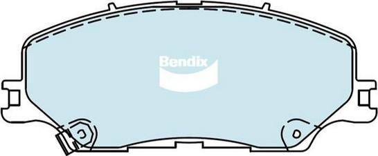 Bendix-AU DB2533 HD - Комплект спирачно феродо, дискови спирачки vvparts.bg