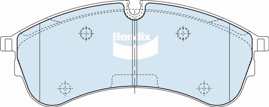 Bendix-AU DB2682 HD - Комплект спирачно феродо, дискови спирачки vvparts.bg