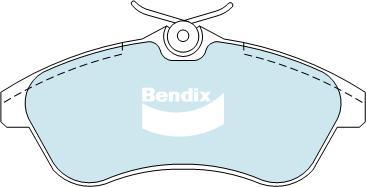 Bendix-AU DB2043 EURO+ - Комплект спирачно феродо, дискови спирачки vvparts.bg