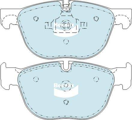 Bendix-AU DB2006 GCT - Комплект спирачно феродо, дискови спирачки vvparts.bg