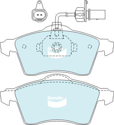 BOSCH 986TB2304 - Комплект спирачно феродо, дискови спирачки vvparts.bg