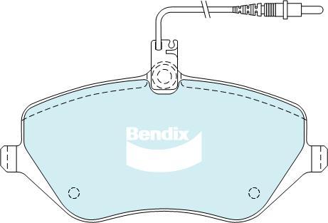 Bendix-AU DB2024 EURO+ - Комплект спирачно феродо, дискови спирачки vvparts.bg