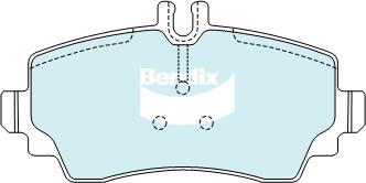 Bendix-AU DB2021 EURO+ - Комплект спирачно феродо, дискови спирачки vvparts.bg