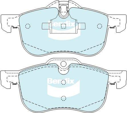 Bendix-AU DB2022 HD - Комплект спирачно феродо, дискови спирачки vvparts.bg