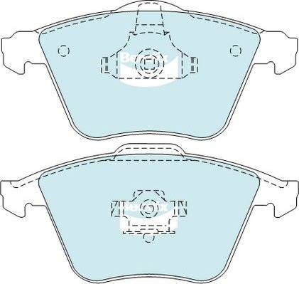 Bendix-AU DB2176 ULT - Комплект спирачно феродо, дискови спирачки vvparts.bg