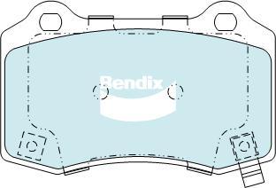 Bendix-AU DB2260 EV - Комплект спирачно феродо, дискови спирачки vvparts.bg