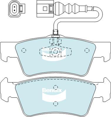 Bendix-AU DB2201 EURO+ - Комплект спирачно феродо, дискови спирачки vvparts.bg