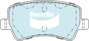 Bendix-AU DB2234 EURO+ - Комплект спирачно феродо, дискови спирачки vvparts.bg