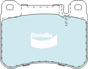 Bendix-AU DB2235 HD - Комплект спирачно феродо, дискови спирачки vvparts.bg