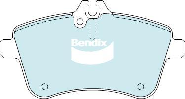 Bendix-AU DB2233 EURO+ - Комплект спирачно феродо, дискови спирачки vvparts.bg